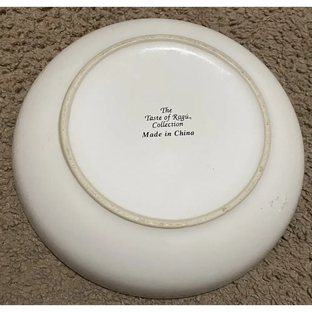 Vintage Ceramic Pasta Bowl The Taste of Ragu Collection Italian Home Decor A2